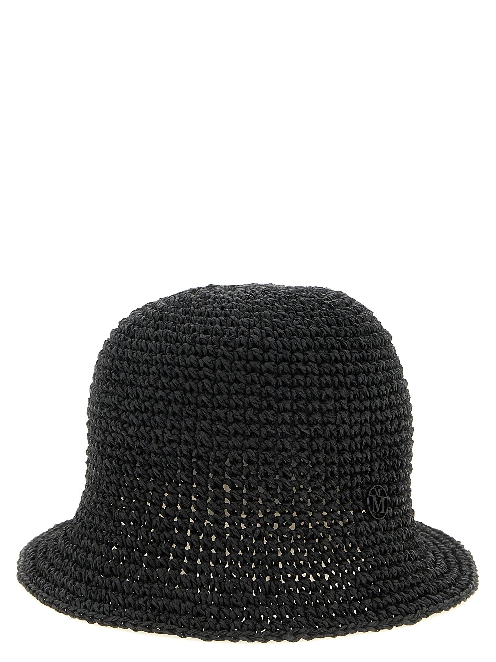 Maison Michel Black Papier Bucket Hat