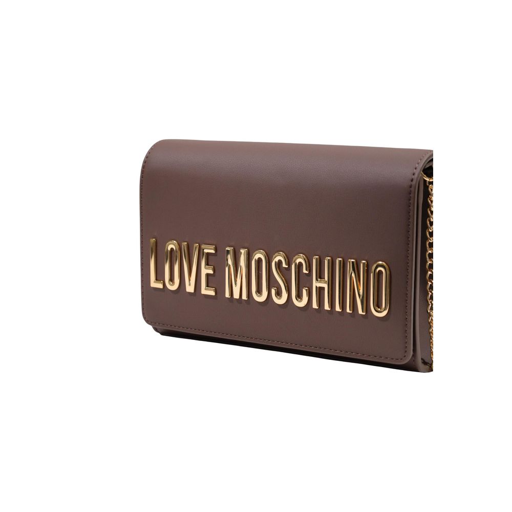 Love Moschino Brown Polyethylene Handbag