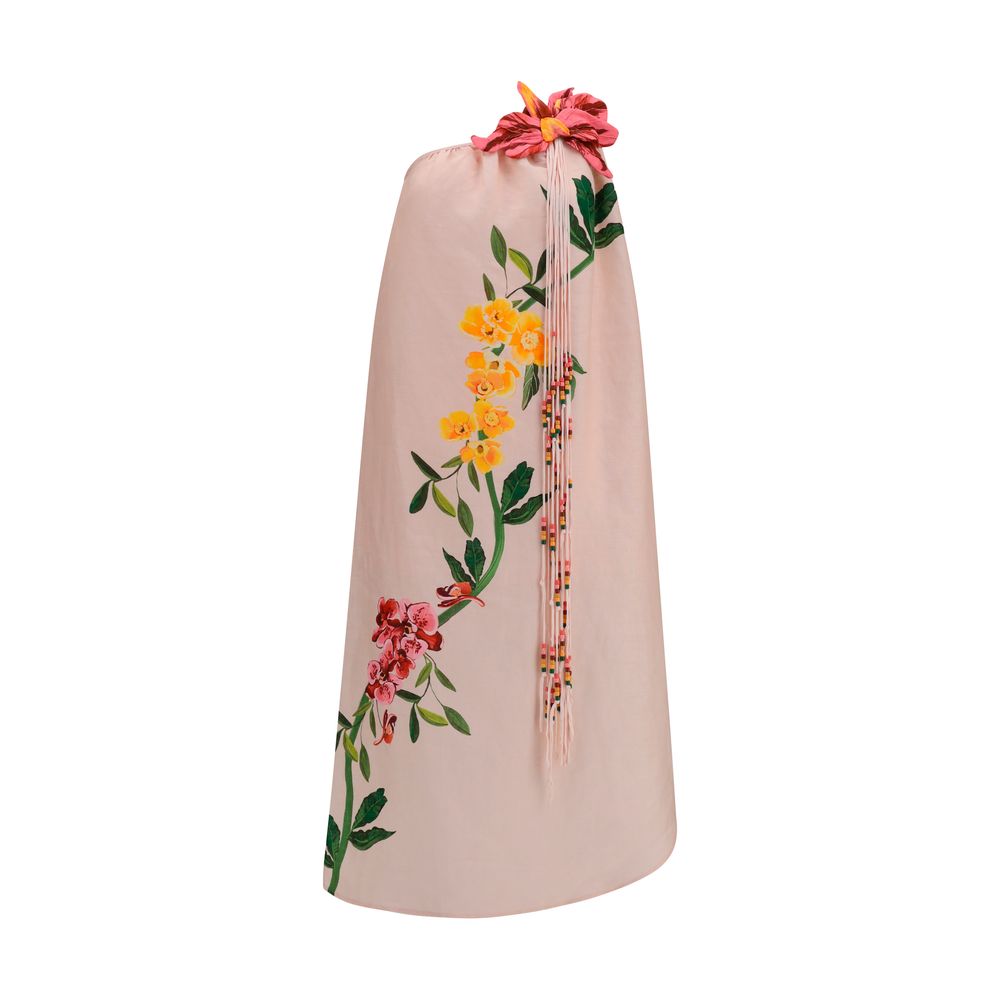 FARM RIO Multicolor Linen Cocktail Dress
