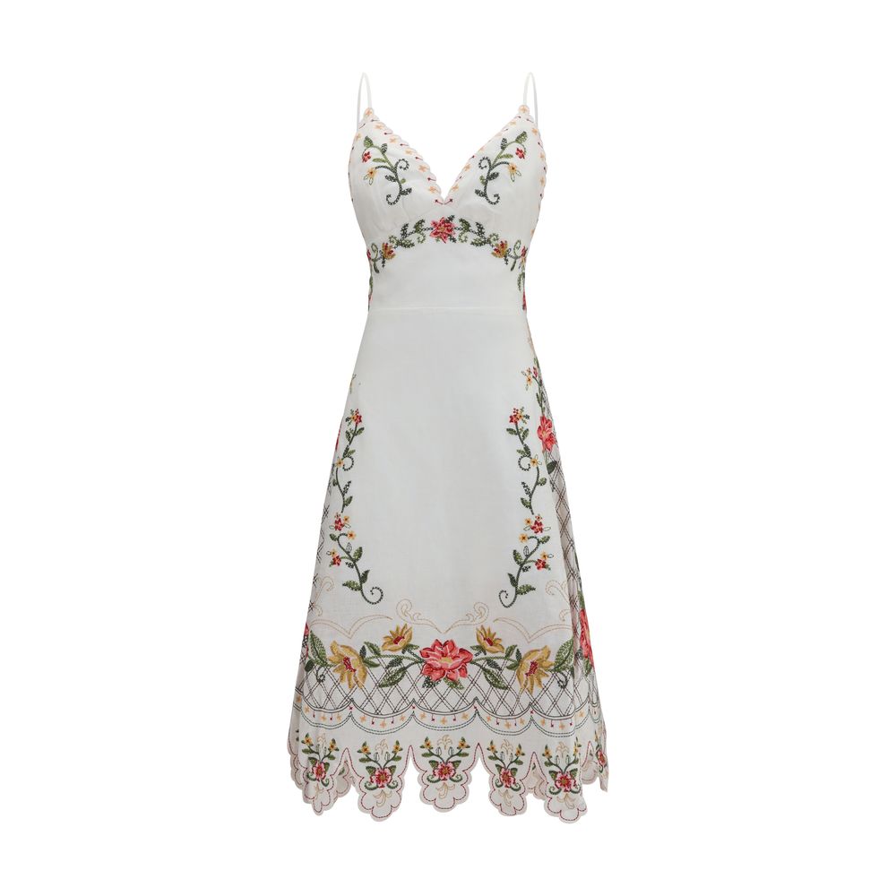 FARM RIO Multicolor Linen Casual Dress