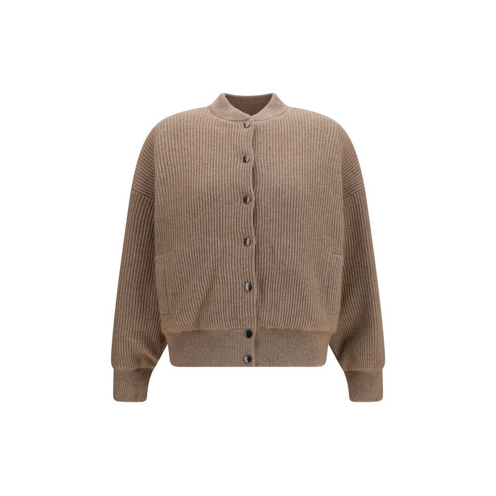 Brunello Cucinelli Beige Cashmere Bomber
