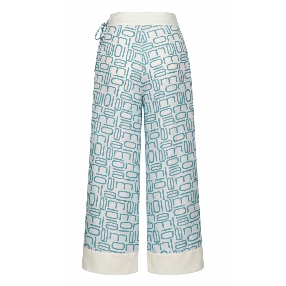 Malo Blue Silk Women's Pants