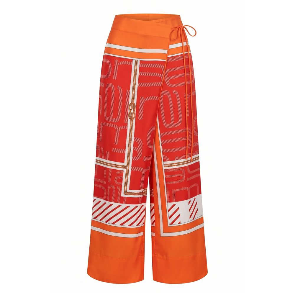 Malo Orange Silk Women's Pant