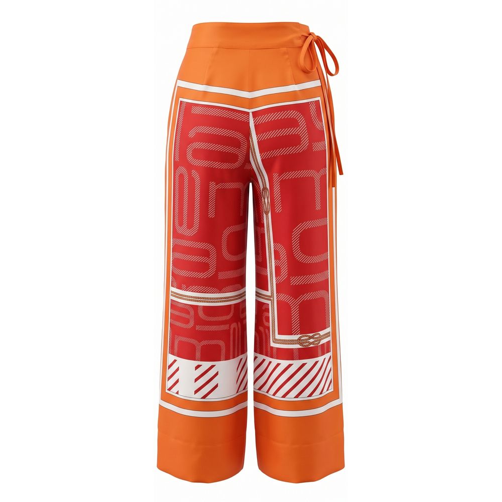 Malo Orange Silk Women's Pant