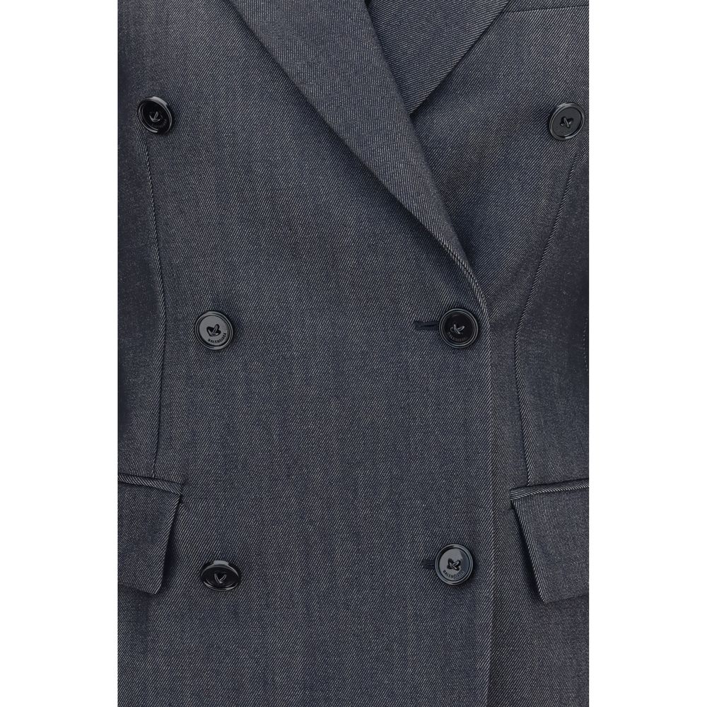 Balenciaga Gray Wool Oves Aries Blazer