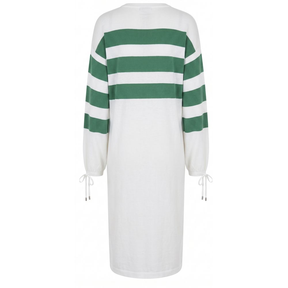 Malo White Cotton Women's Dress