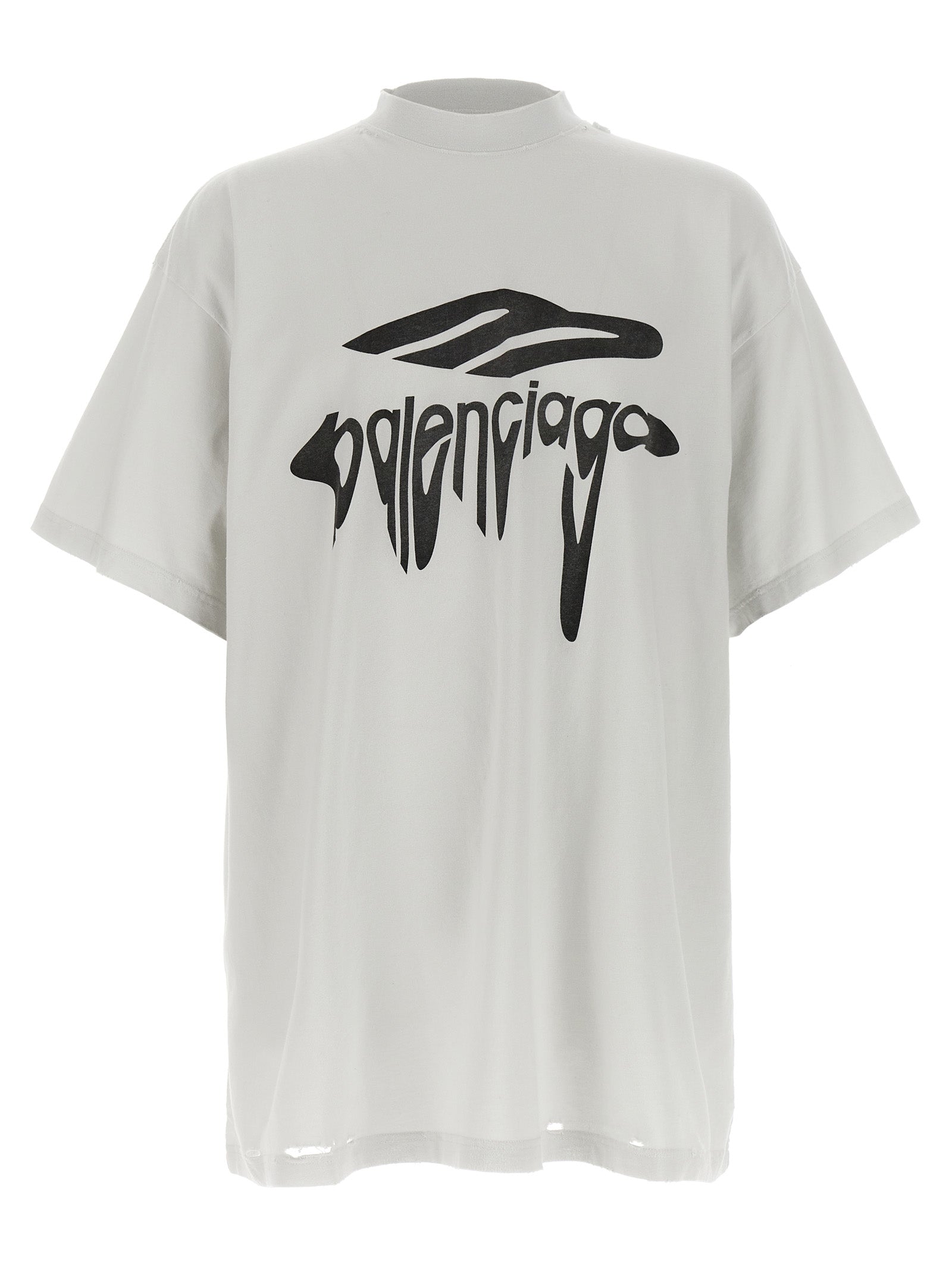 Balenciaga White Cotton T-Shirt