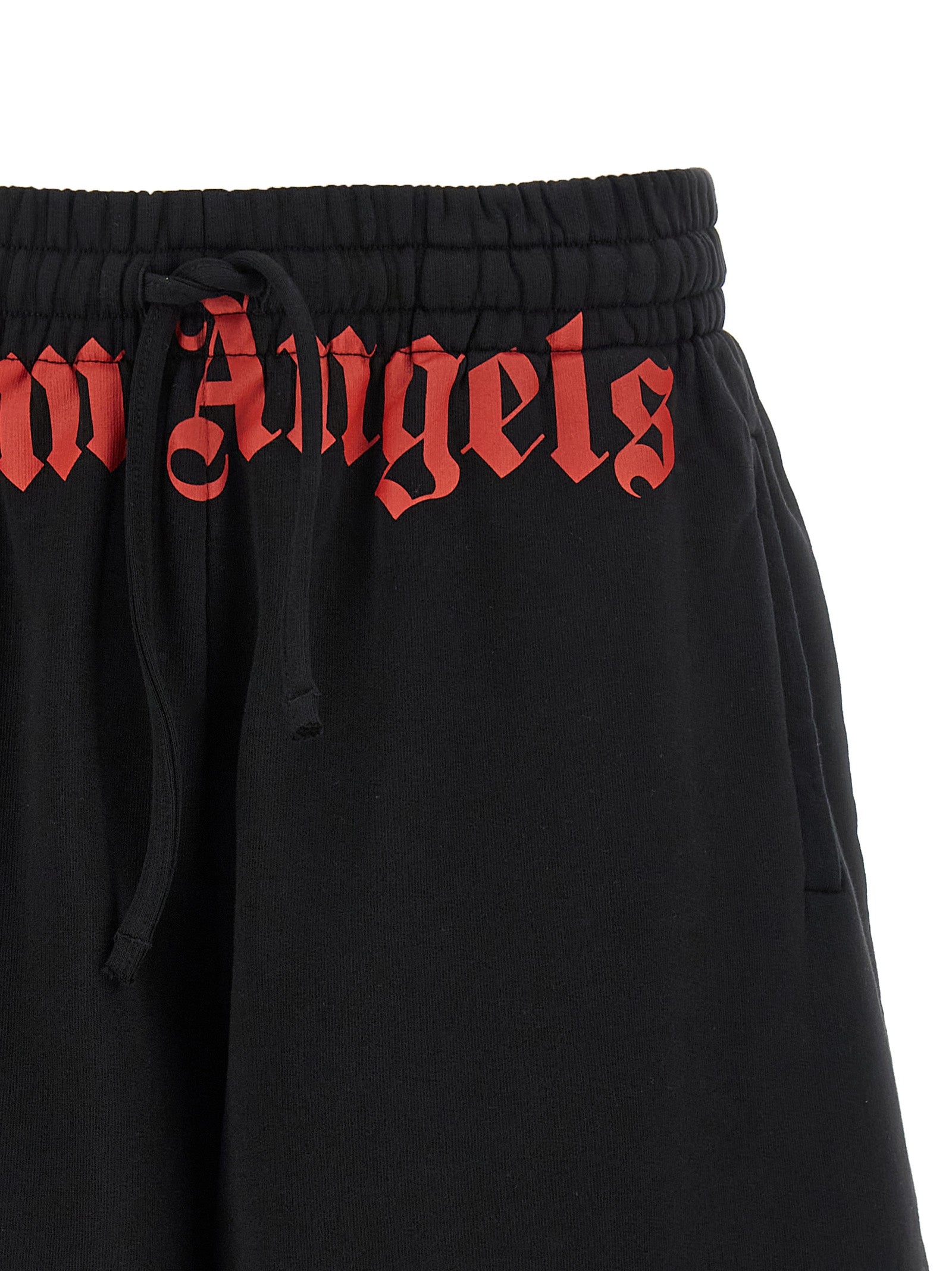 Palm Angels Black Cotton Bermuda Shorts