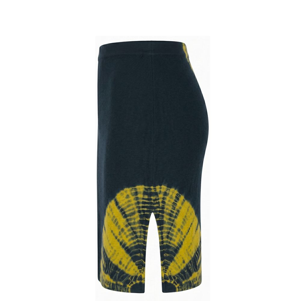 Malo Yellow Cotton Women Skirt