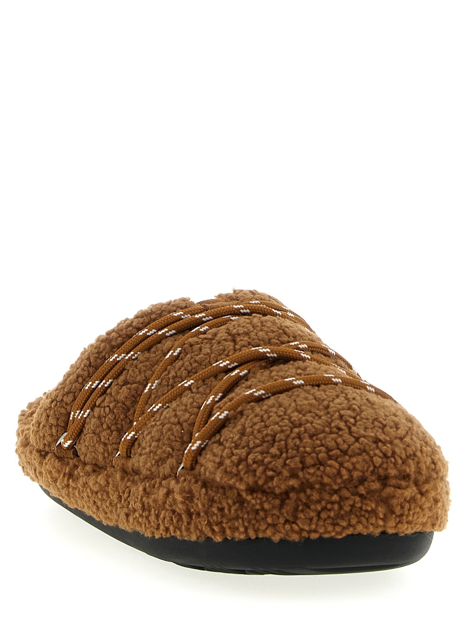 Moon Boot Brown Polyester Slippers