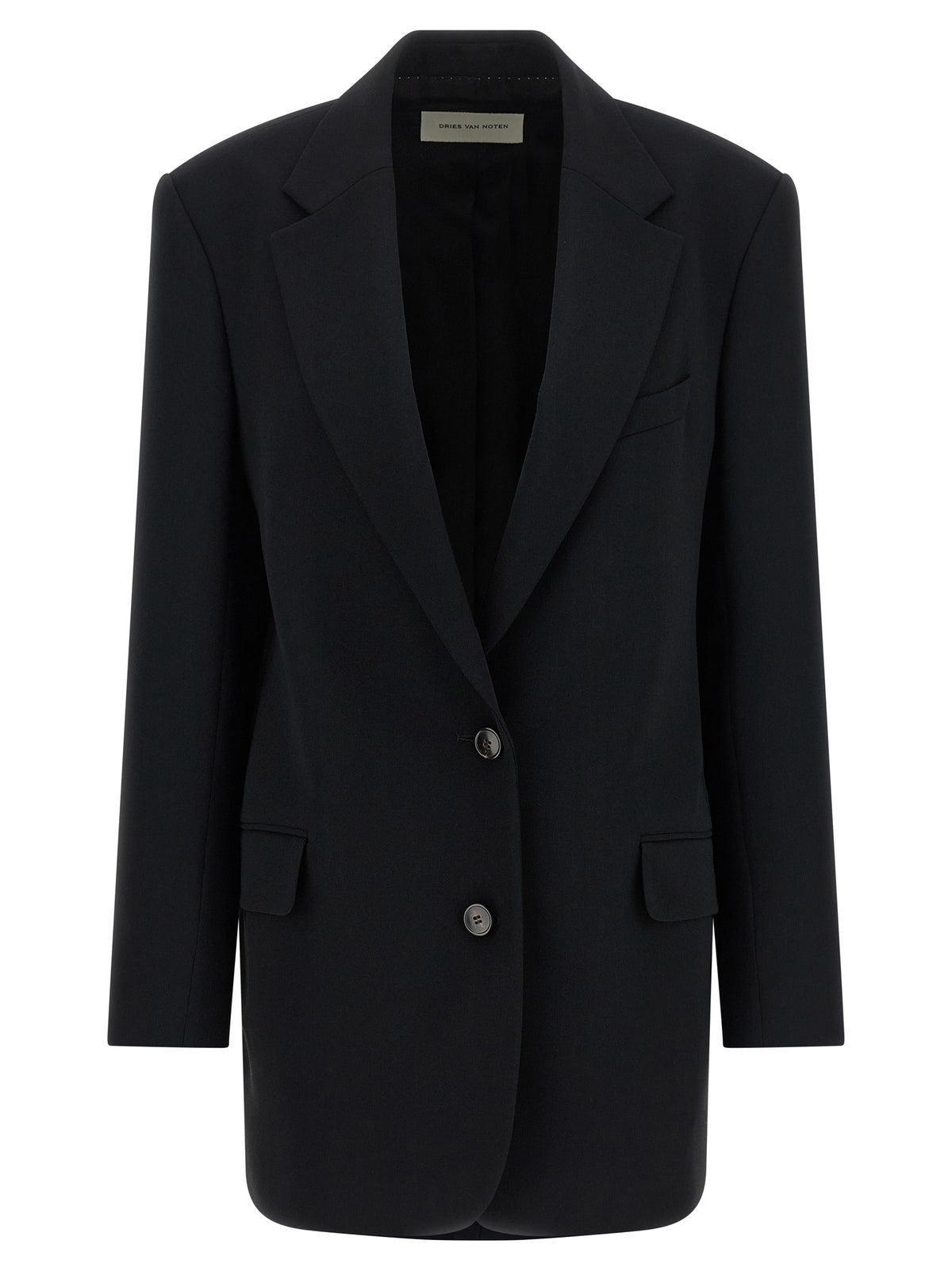 Dries Van Noten Black Polyester Blazer