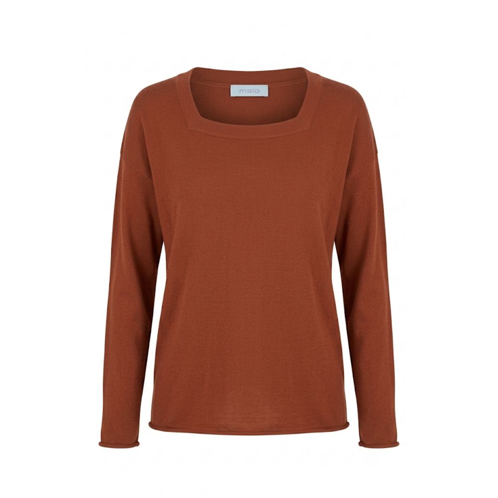 Malo Brown Cotton Women's Sweater