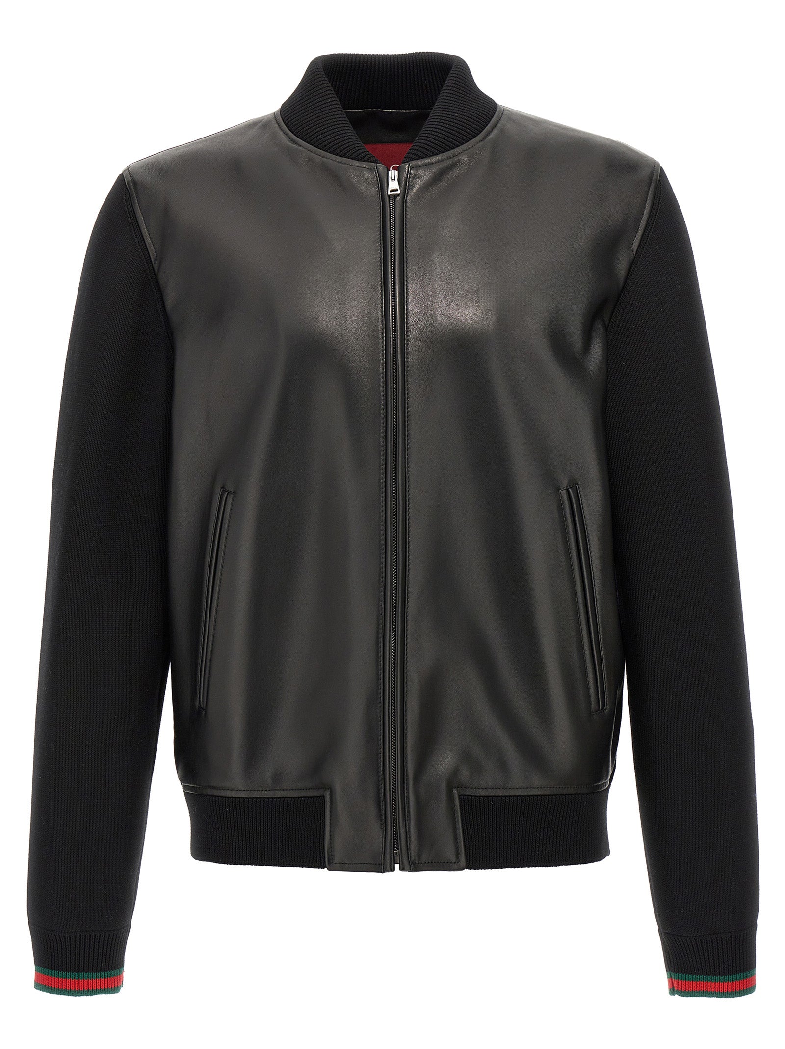 Gucci Black Lamb Leather Leather Jacket
