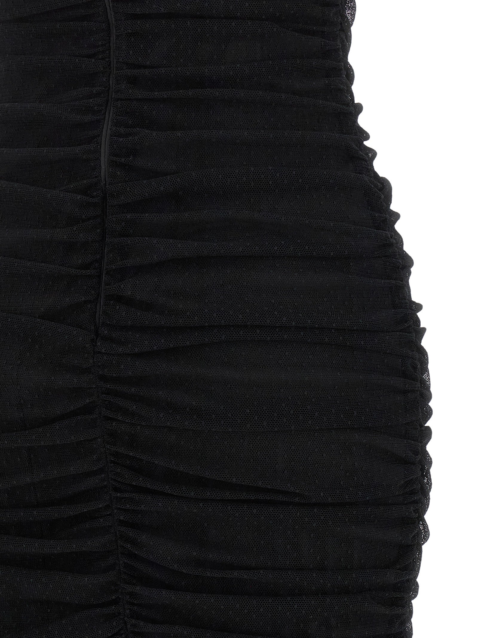 Dolce & Gabbana Black Polyamide Midi Dress