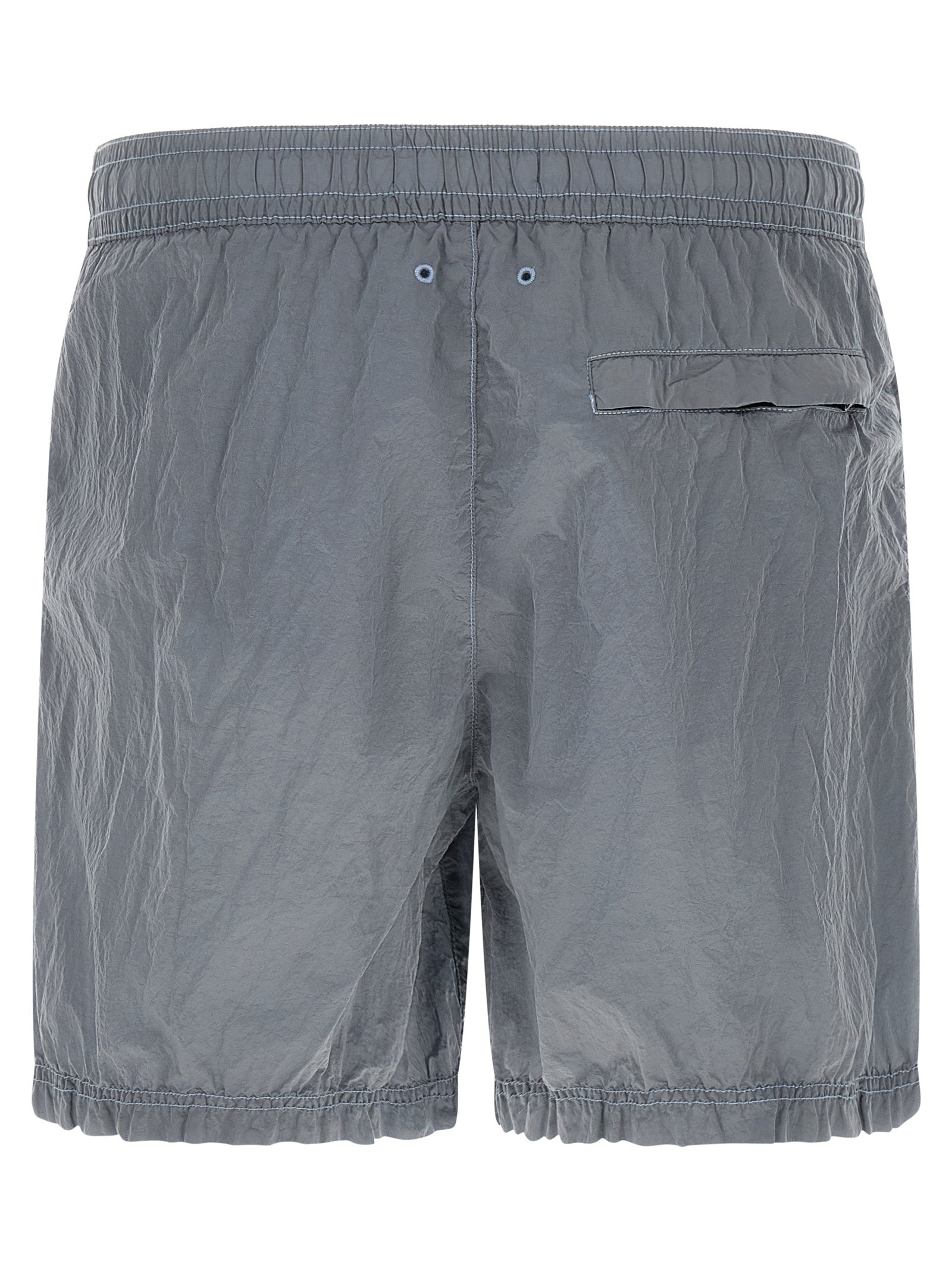 Stone Island Gray Polyamide Swim Shorts