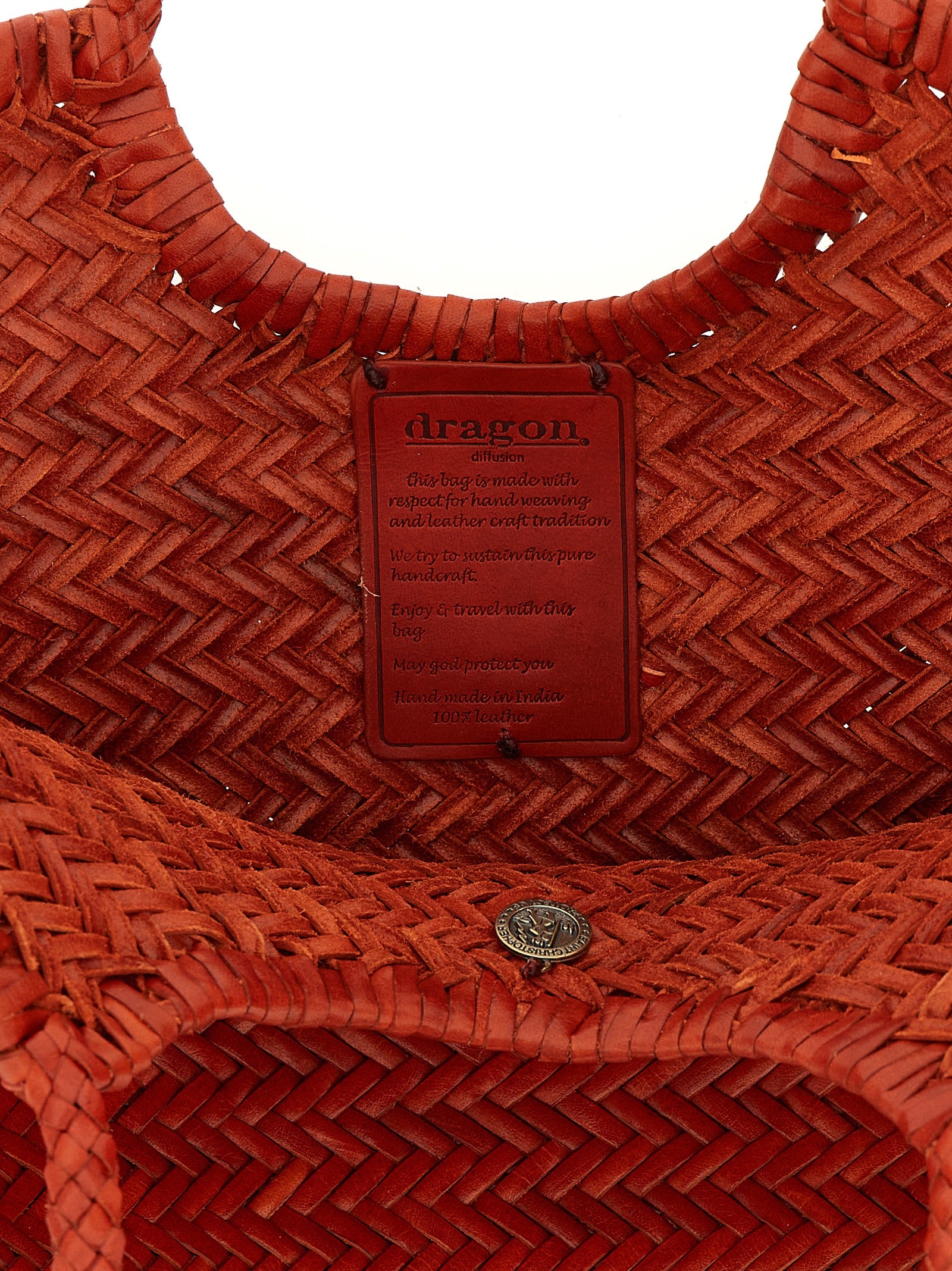 Dragon Diffusion Orange Calfskin Shoulder Bag