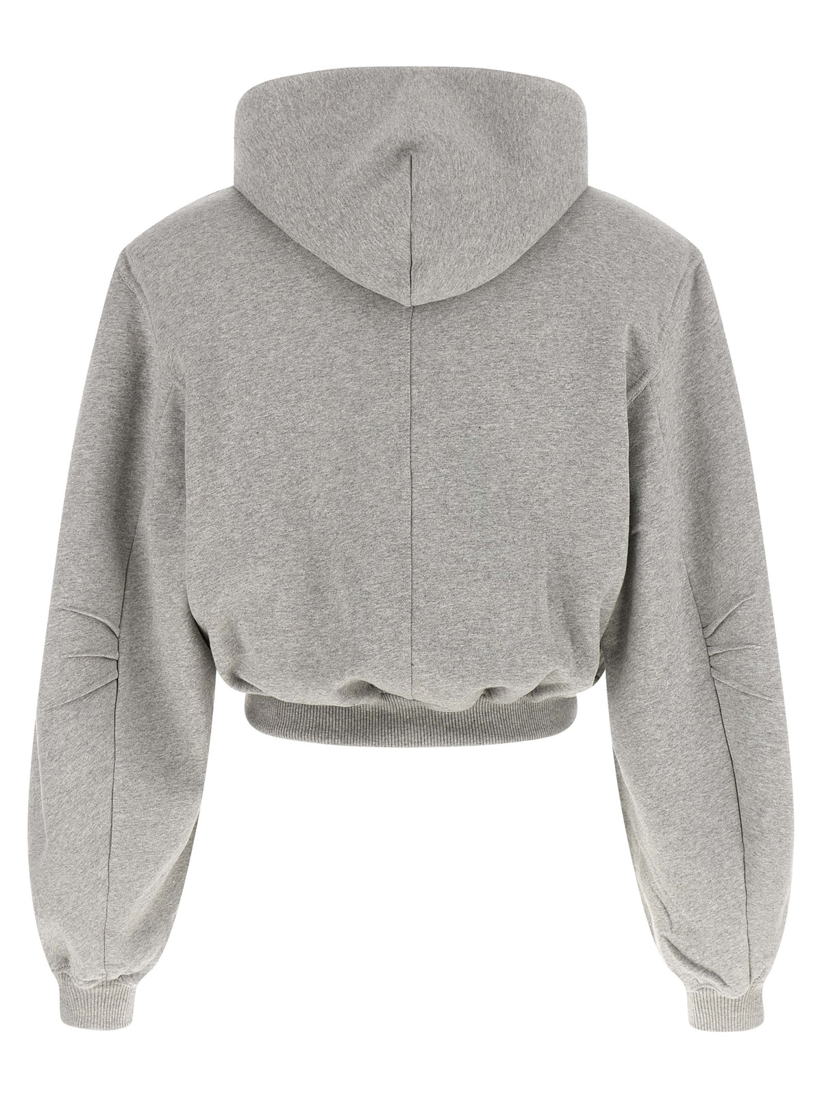 The Attico Gray Cotton Sweatshirt