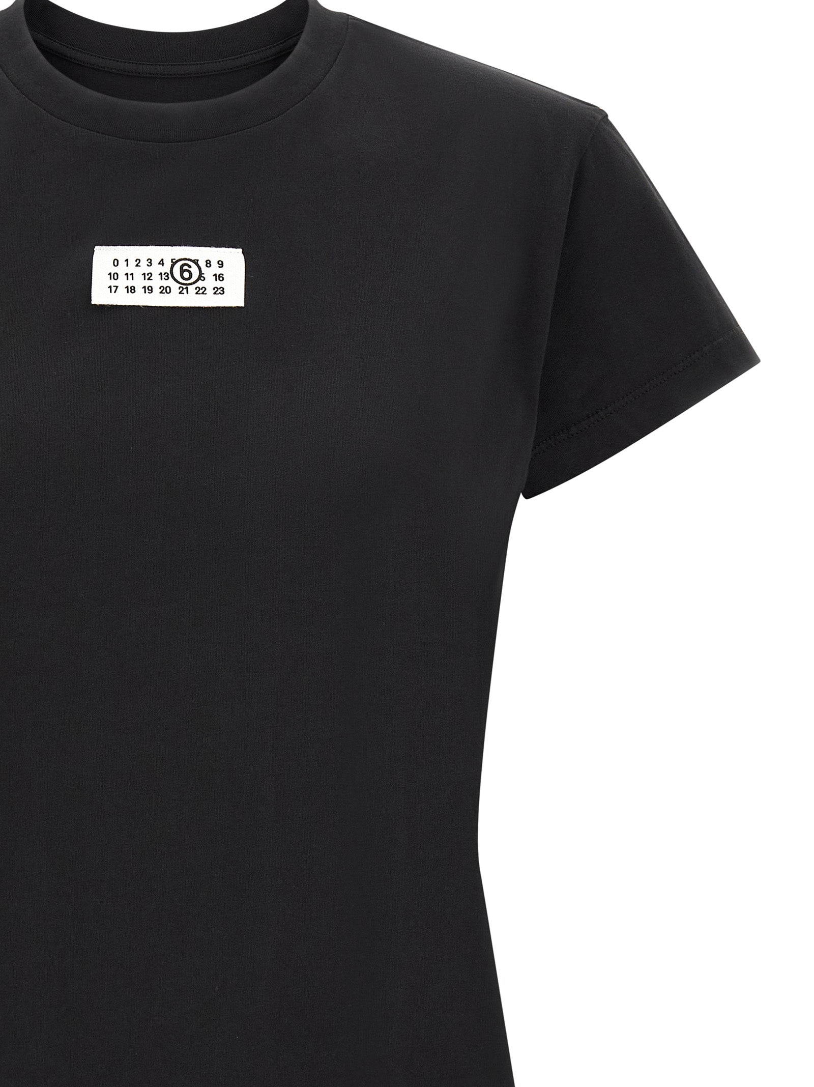 MM6 Maison Margiela Black Cotton T-Shirt