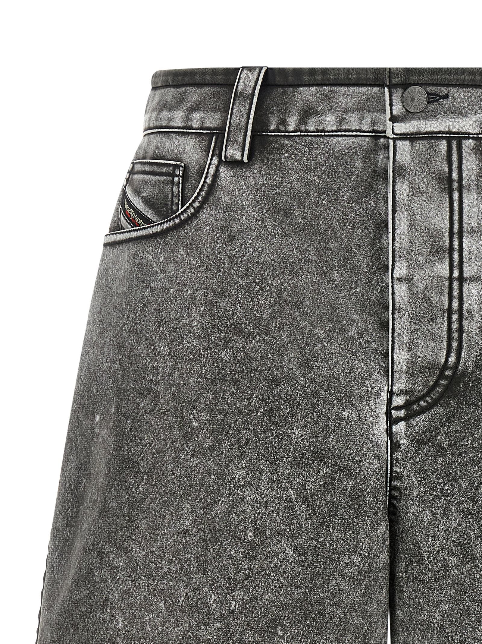 Diesel Gray Polyethylene Bermuda Shorts