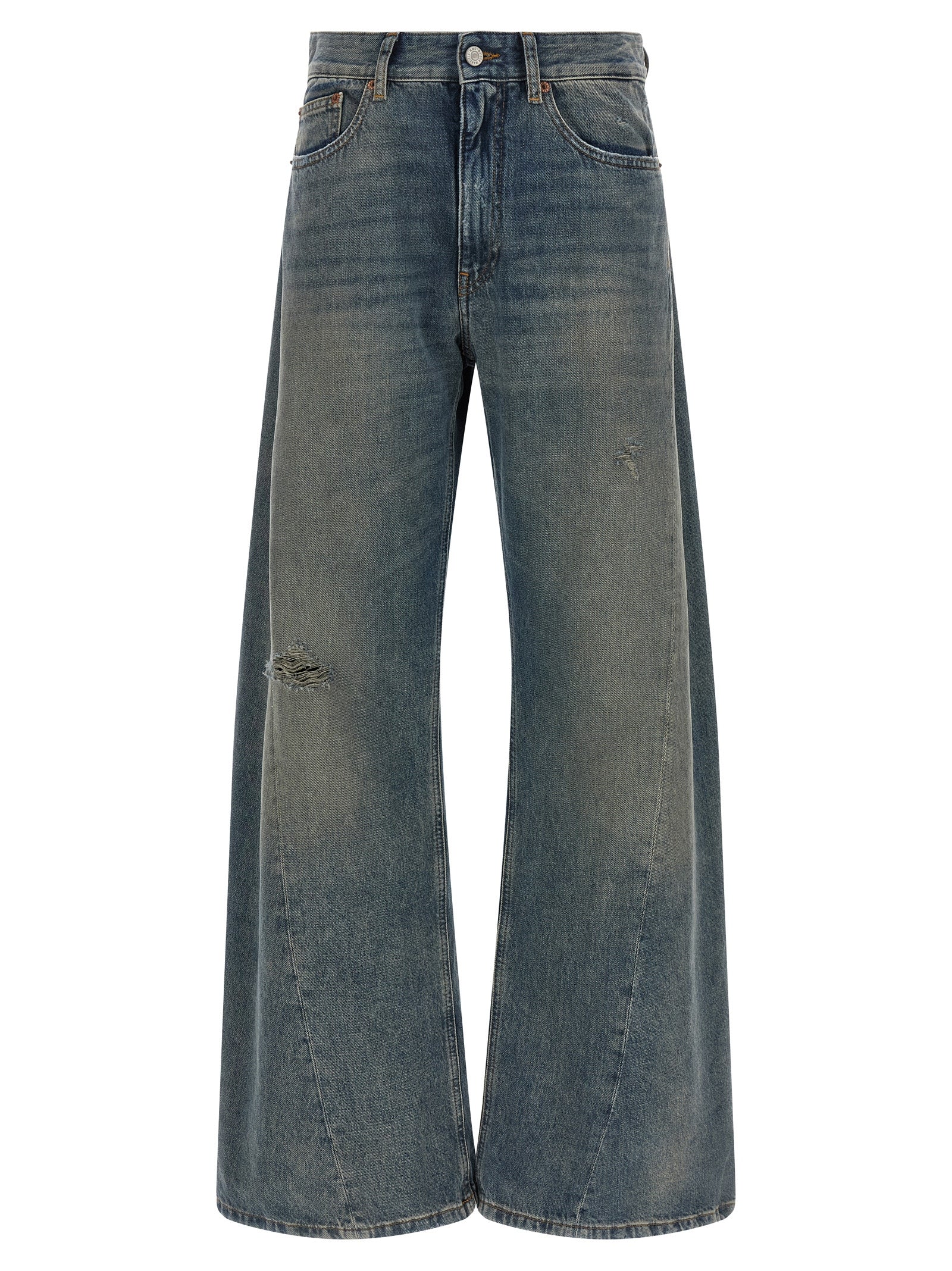 MM6 Maison Margiela Blue Cotton Jeans Denim