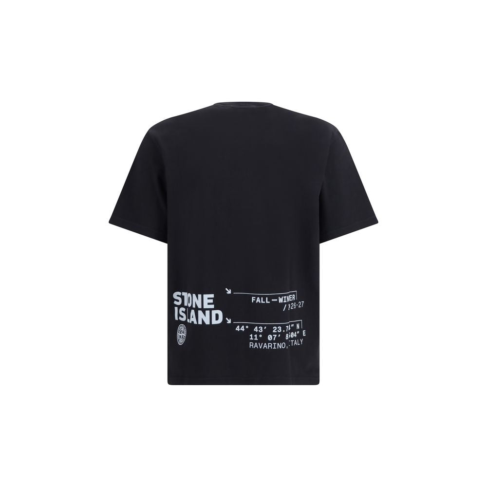 Stone Island Black Cotton T-Shirt