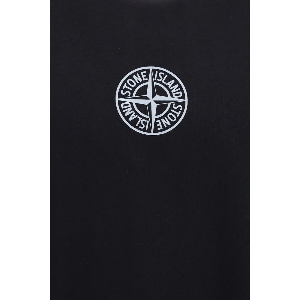 Stone Island Black Cotton T-Shirt