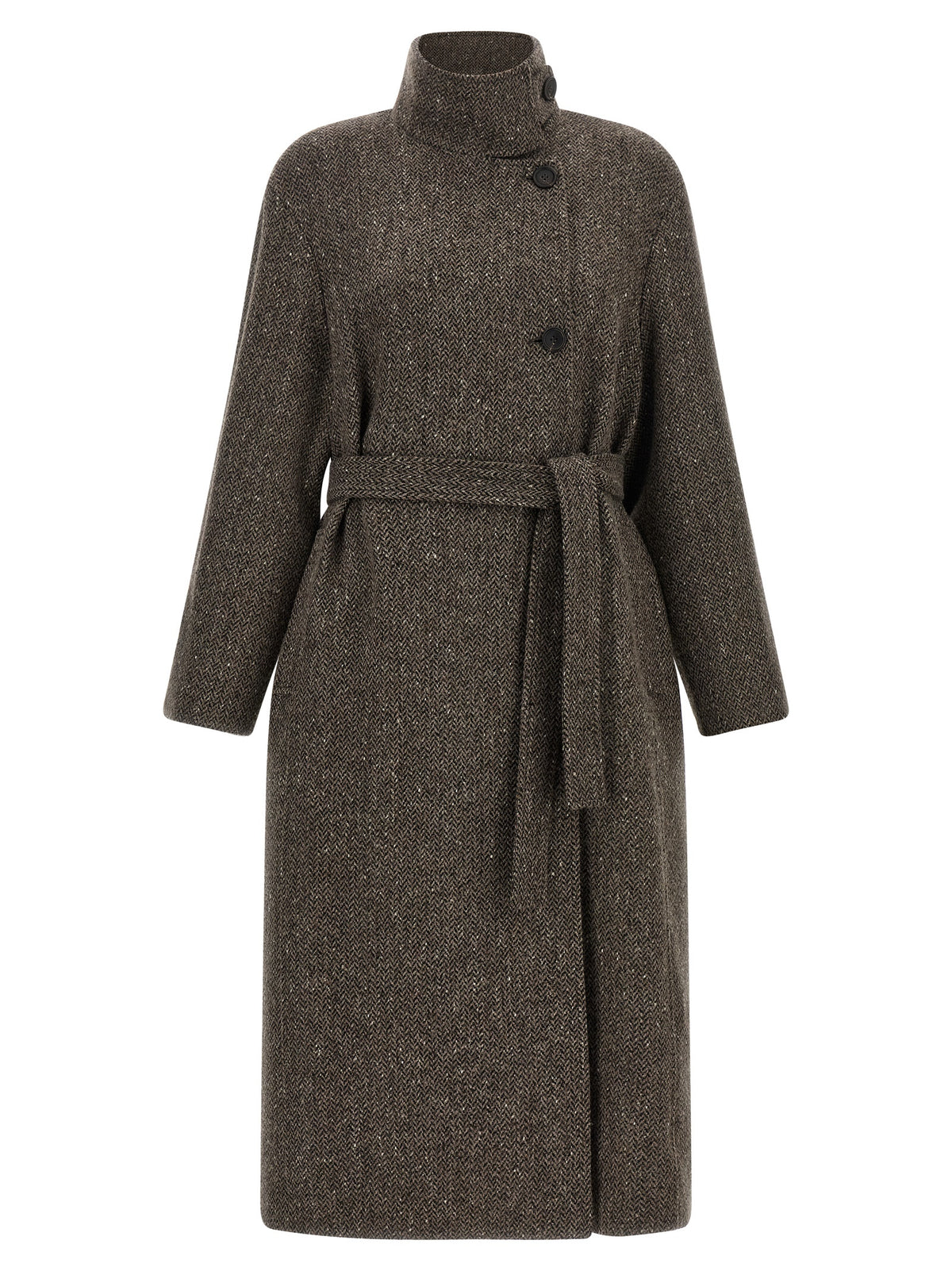 Brunello Cucinelli Brown Virgin Wool Coat