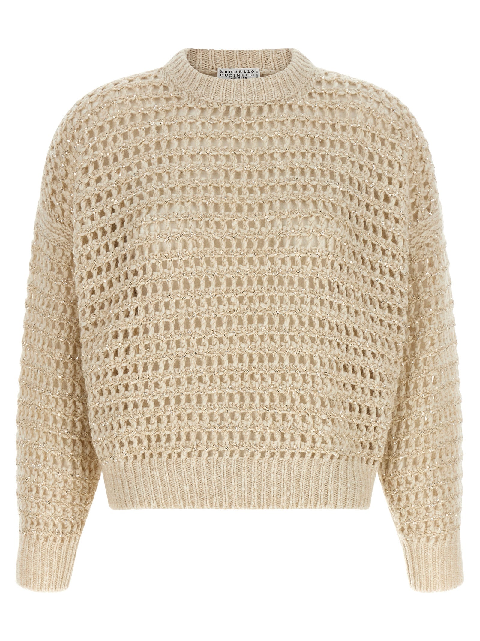 Brunello Cucinelli Beige Elastane Cardigan