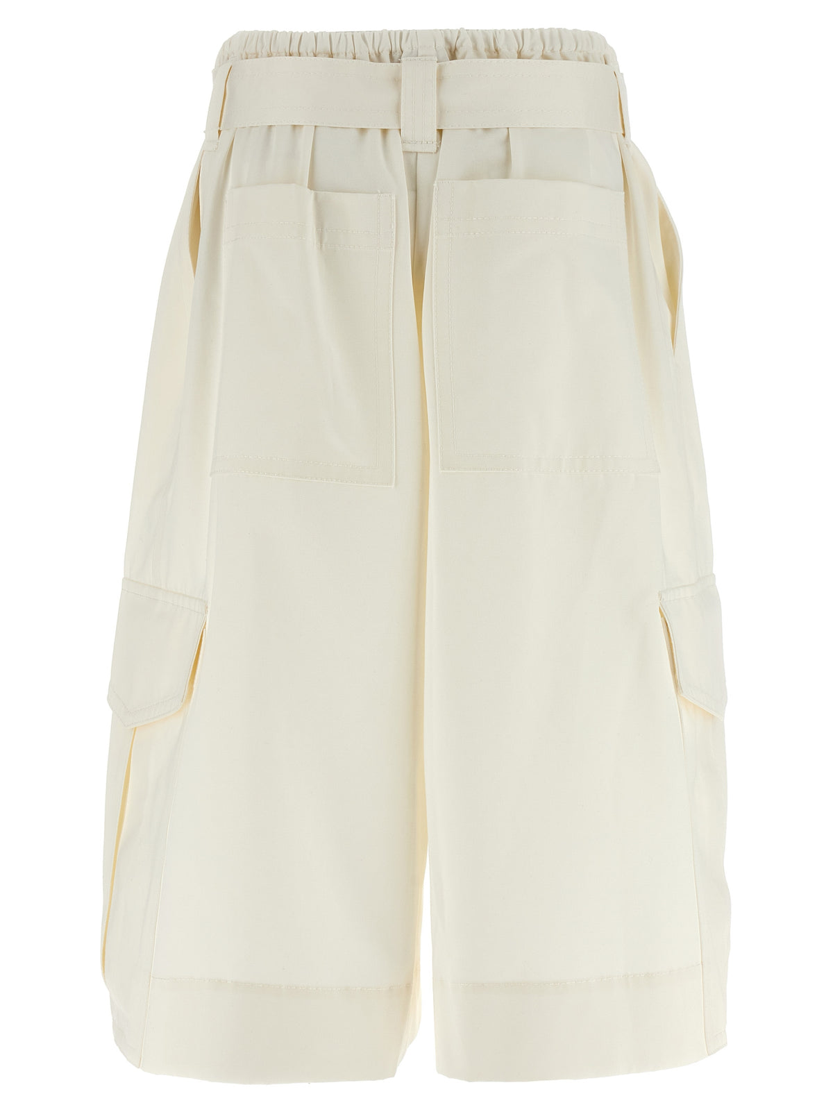 Zimmermann White Cotton Bermuda Shorts