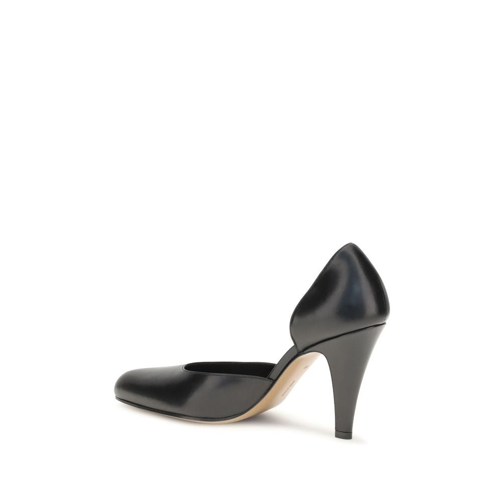 The Row Black Lamb Ovis Aries High Heel Pumps