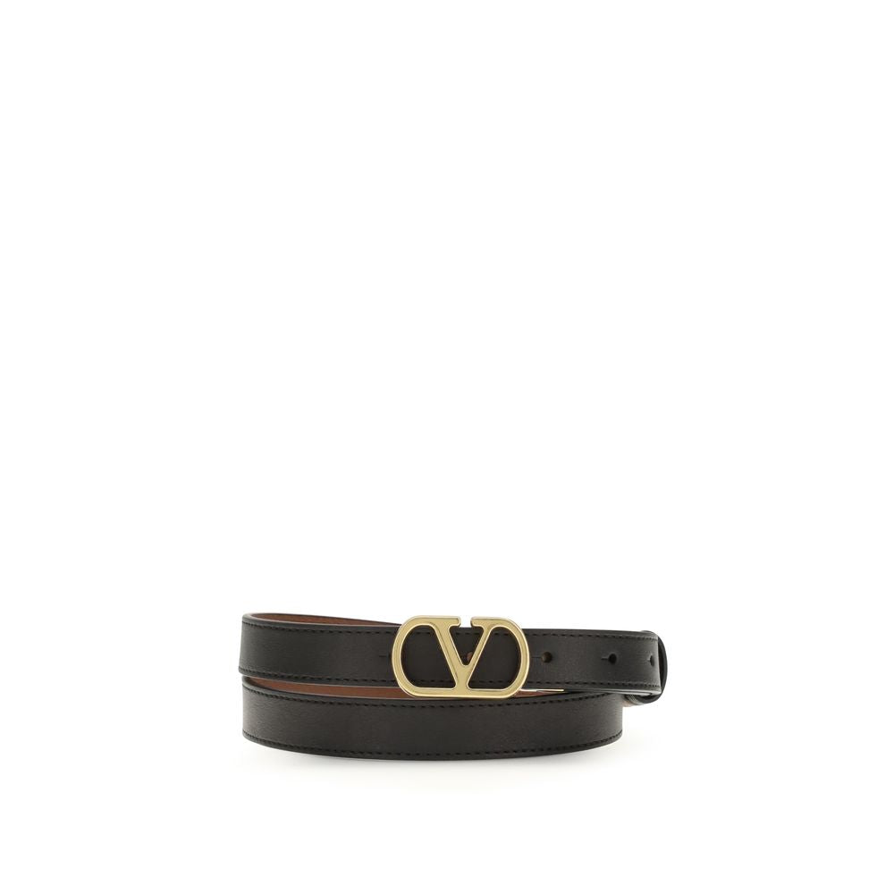 Valentino Garavani Black Lamb Ovis Aries Regular Belt