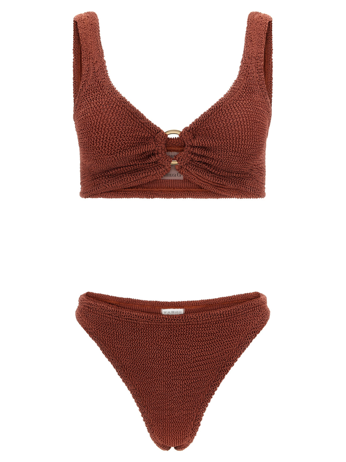 Hunza G Brown Polyamide Bikini