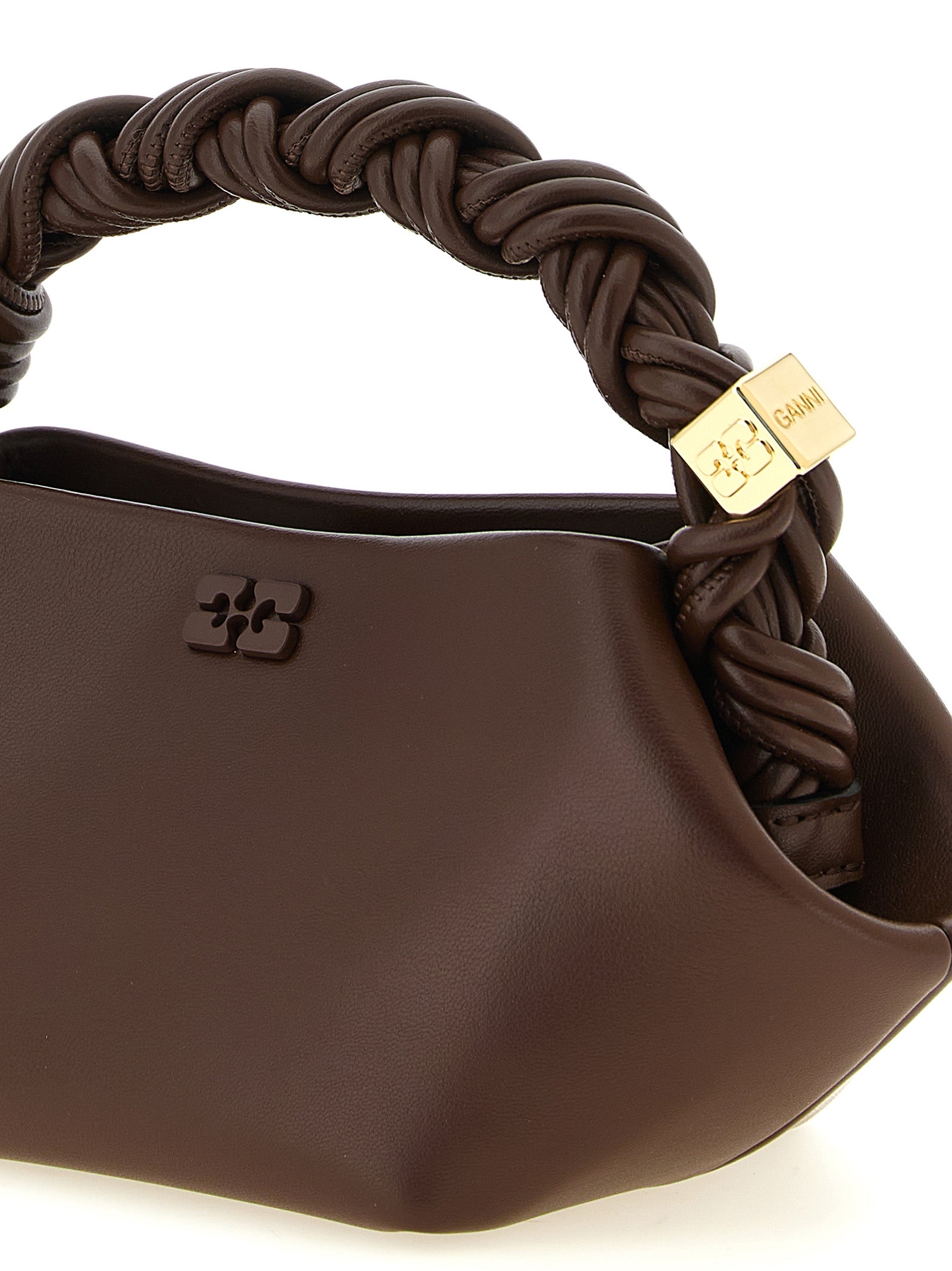 Ganni Brown Leather Handbag
