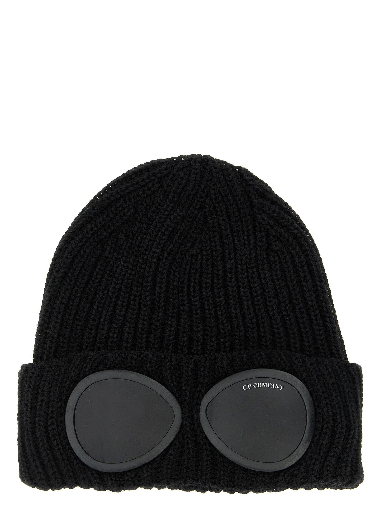 C.P. Company Black Wool Beanie