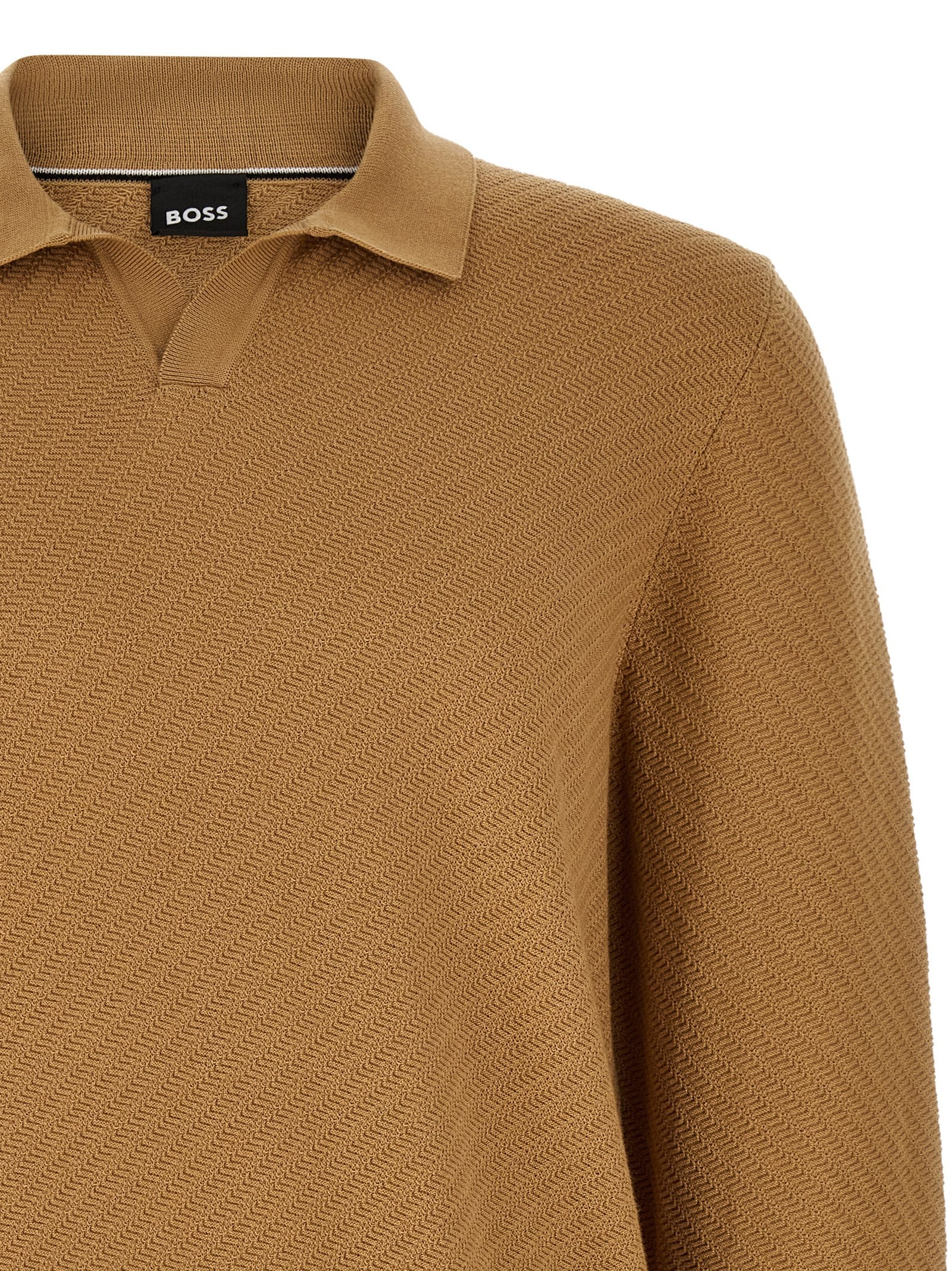 Hugo Boss Brown Cotton Polo Shirt