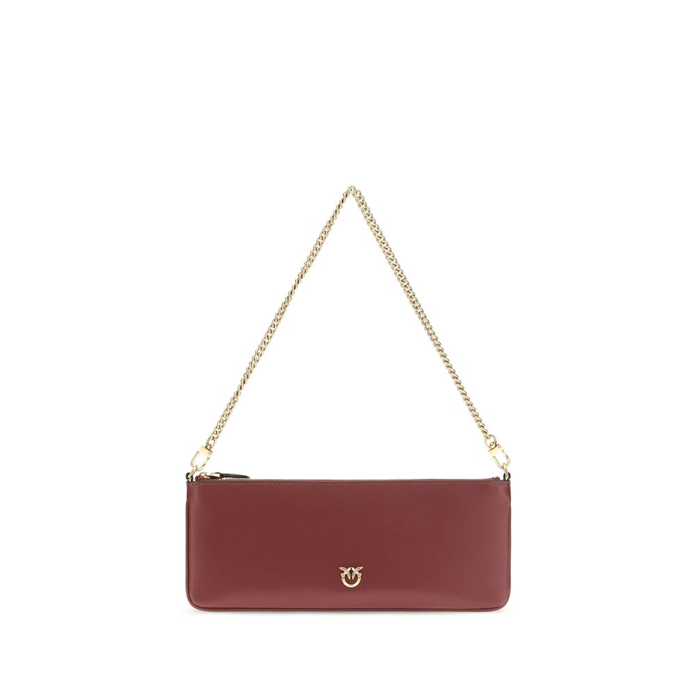 PINKO Bordeaux Calf Leather Bos Taurus Wallet