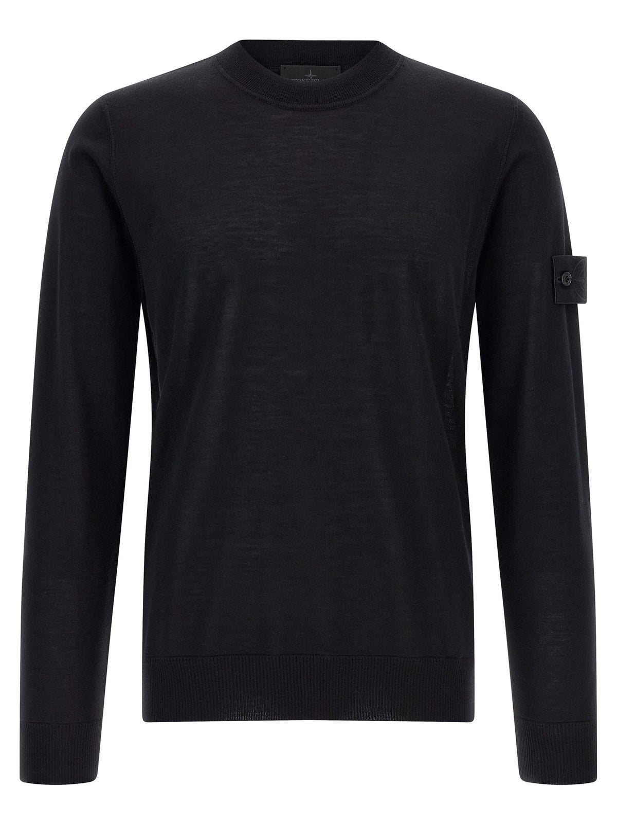 Stone Island Black Virgin Wool Cardigan