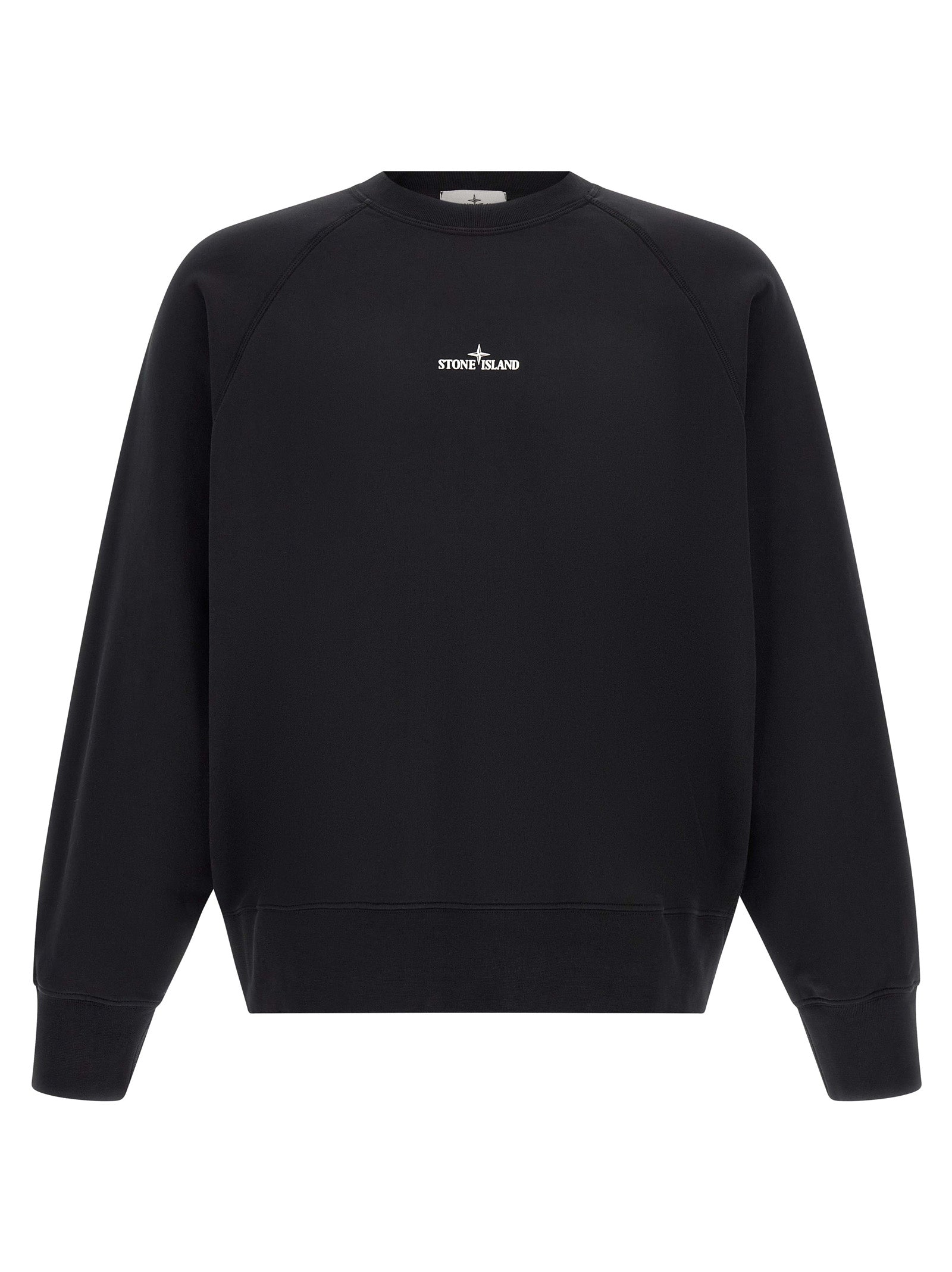 Stone Island Black Cotton Sweatshirt