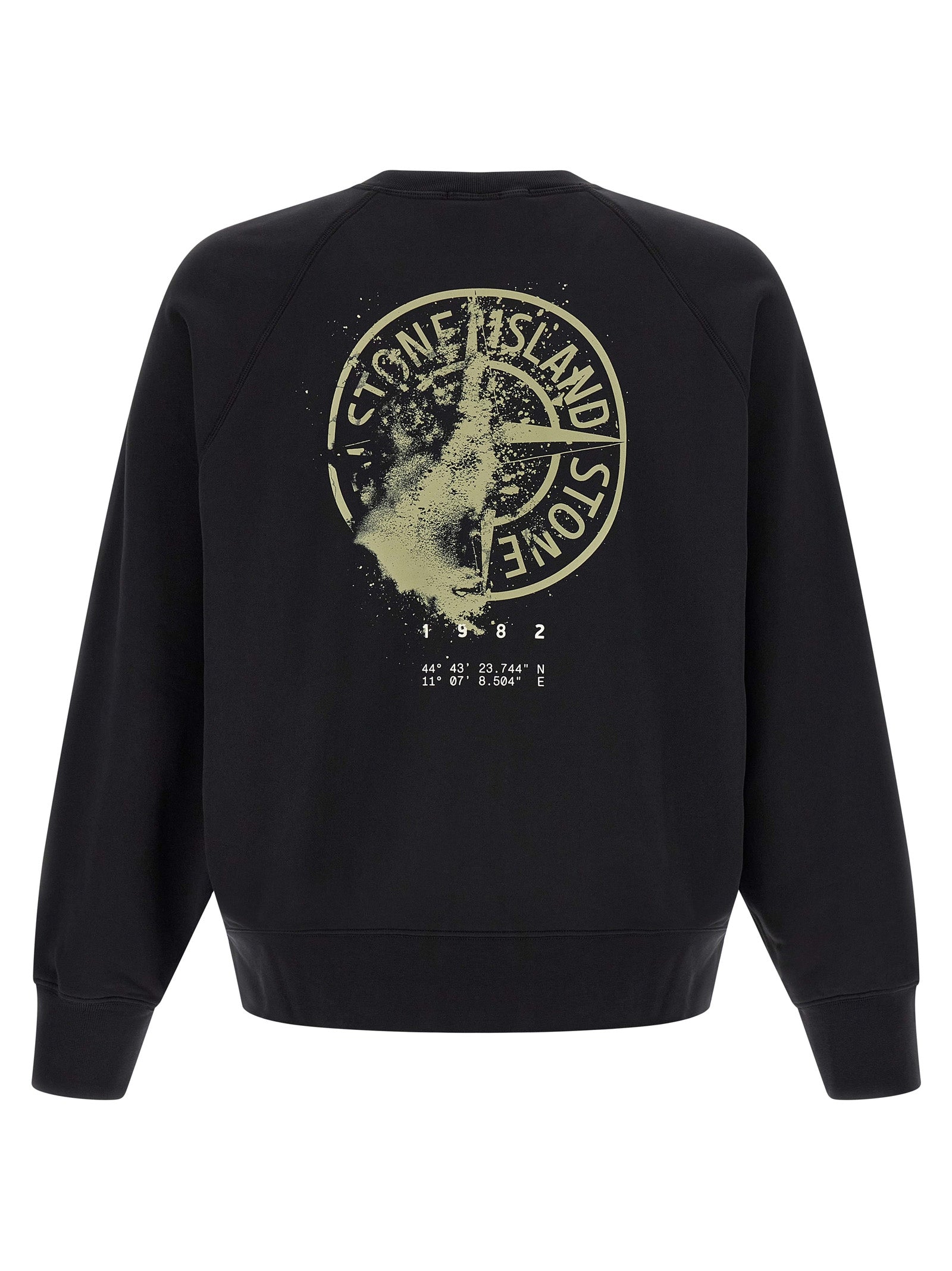 Stone Island Black Cotton Sweatshirt