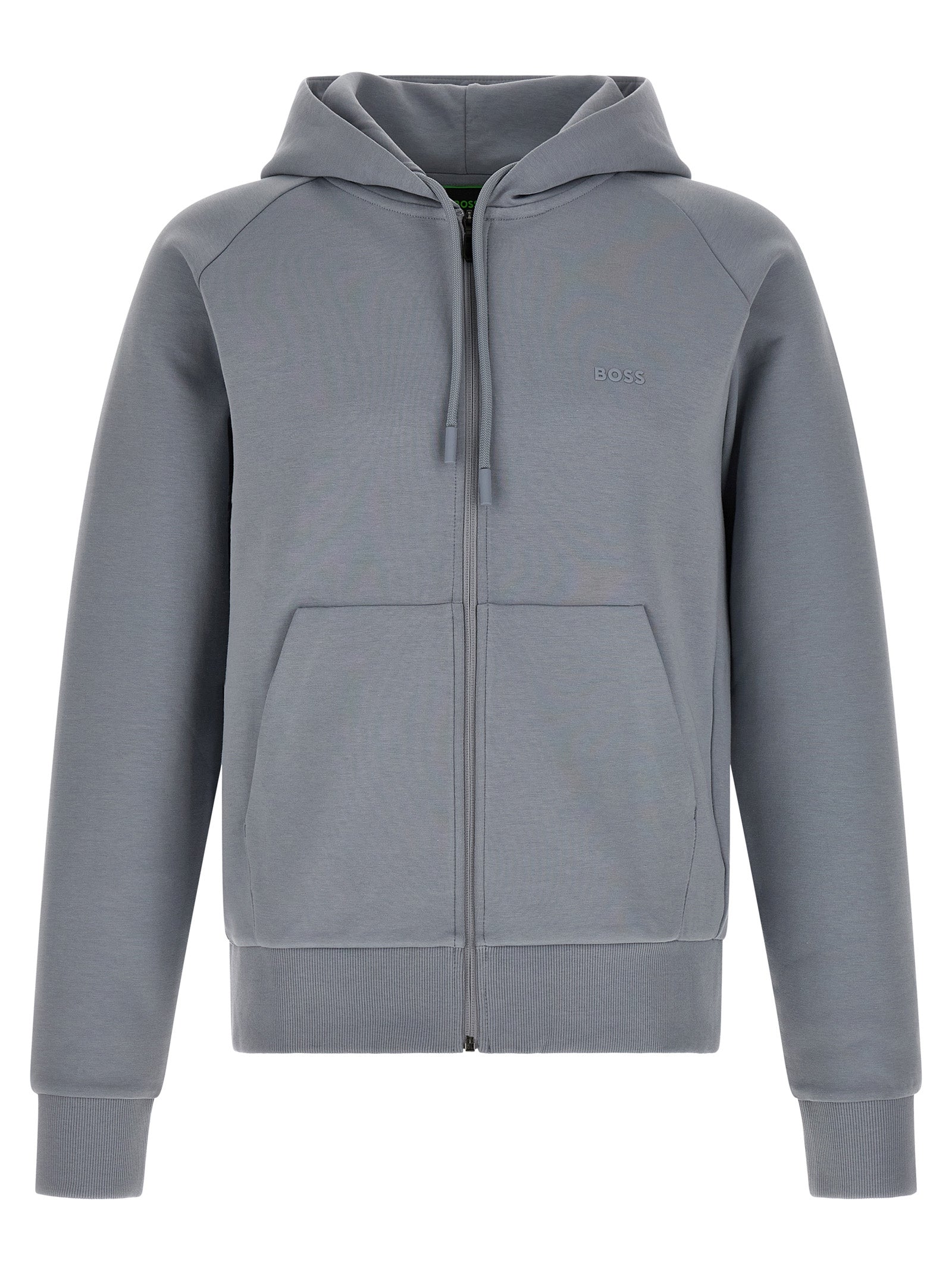 Hugo Boss Gray Cotton Sweatshirt