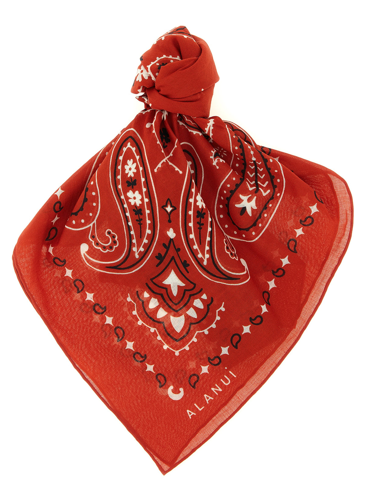 Alanui Red Cotton Foulard
