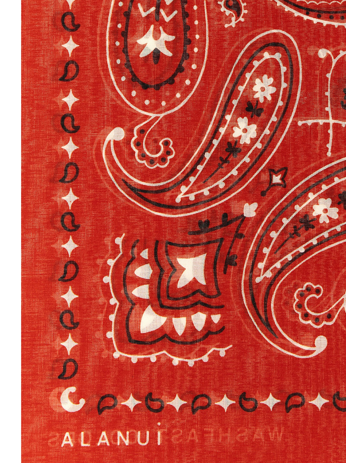 Alanui Red Cotton Foulard