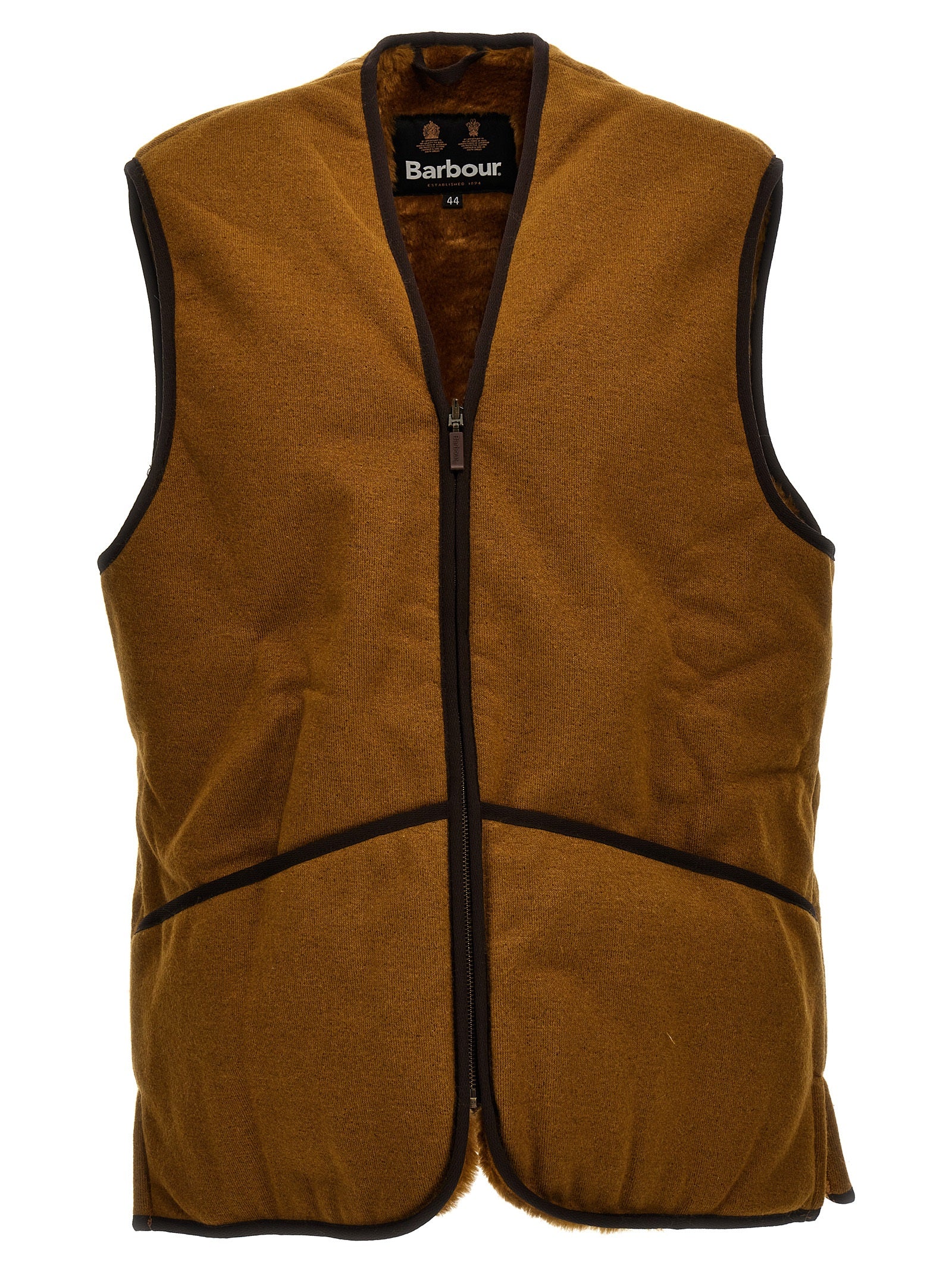 Barbour Brown Polyester Sleeveless Jacket