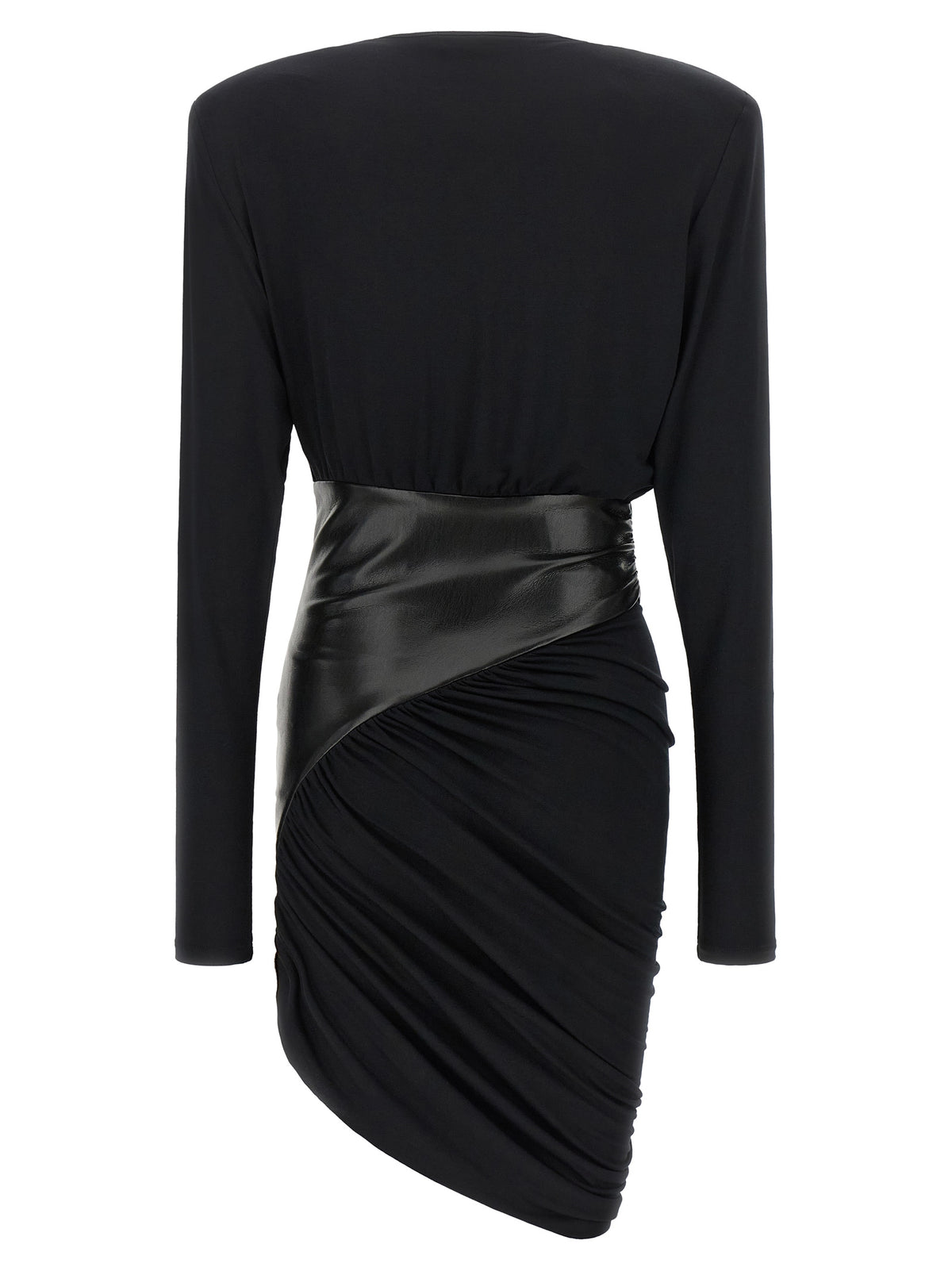 The Andamane Black Viscose Short Dress