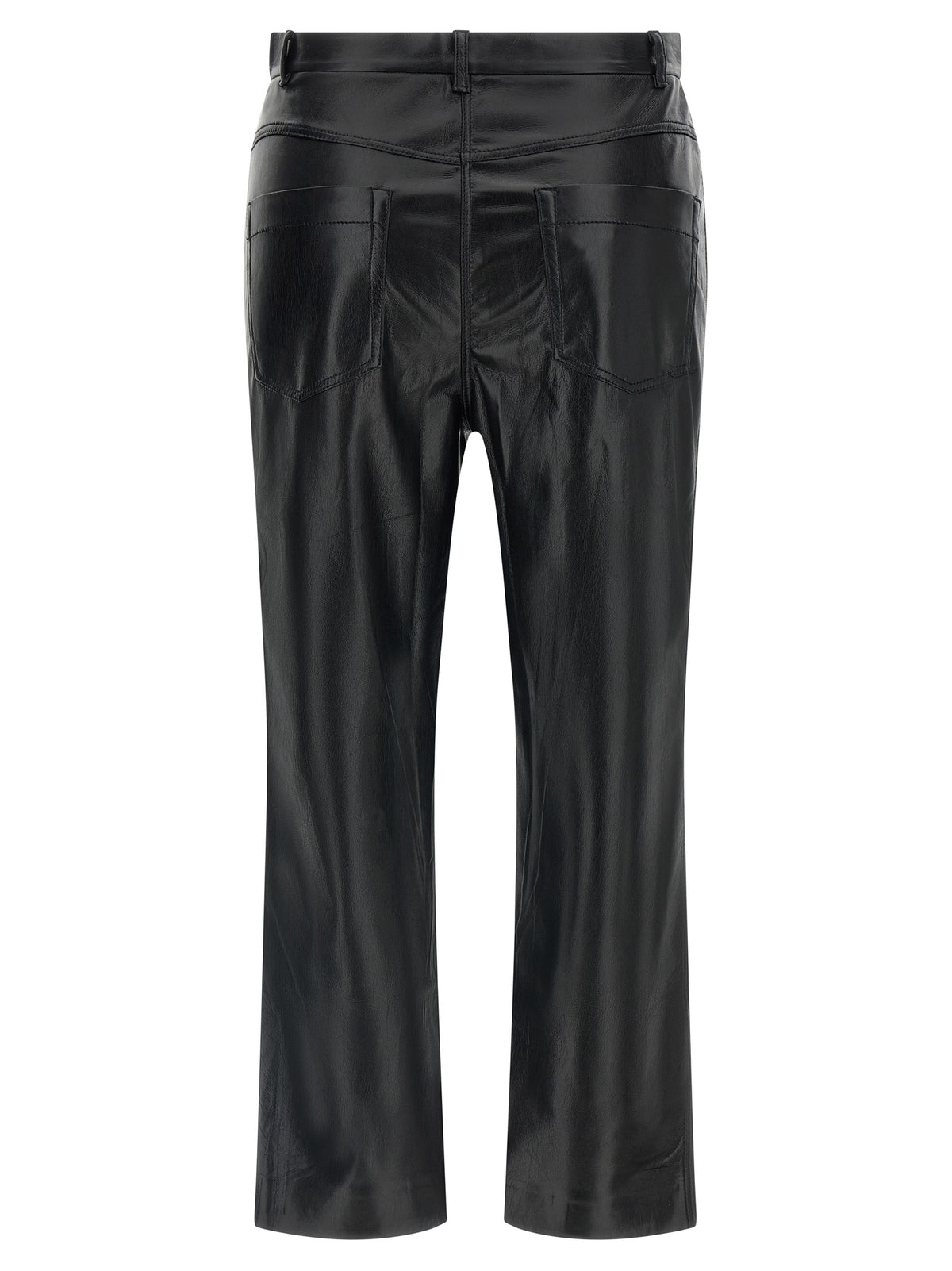 The Andamane Black Polyester Casual Pants