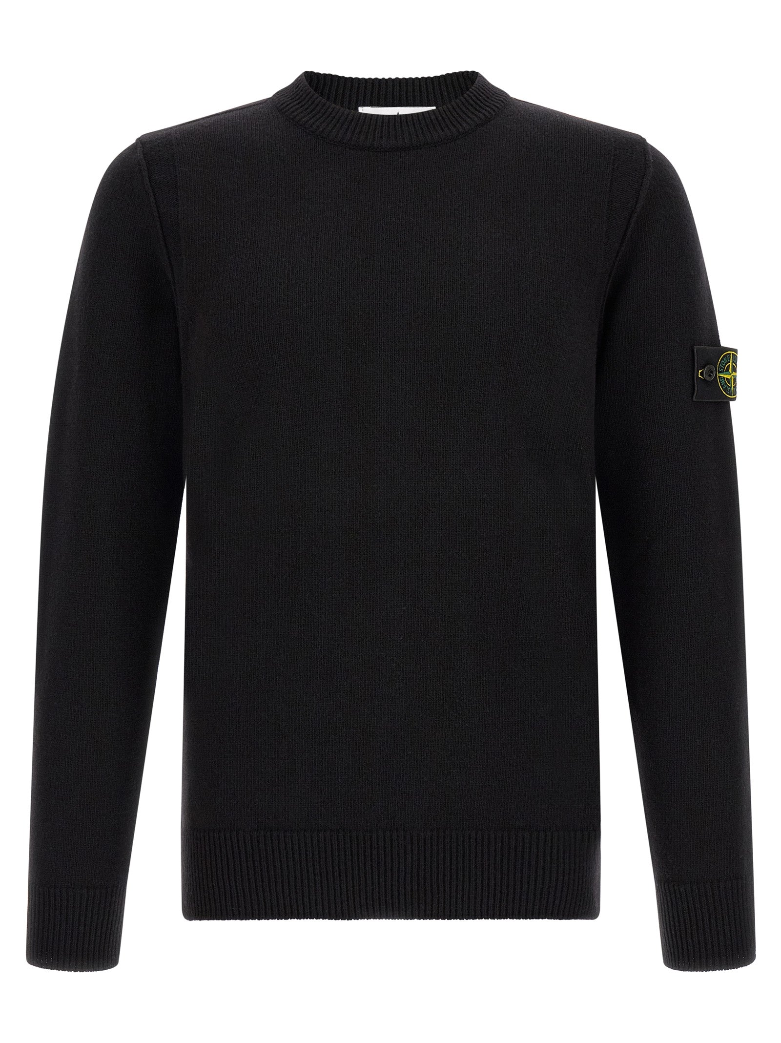 Stone Island Black Virgin Wool Cardigan