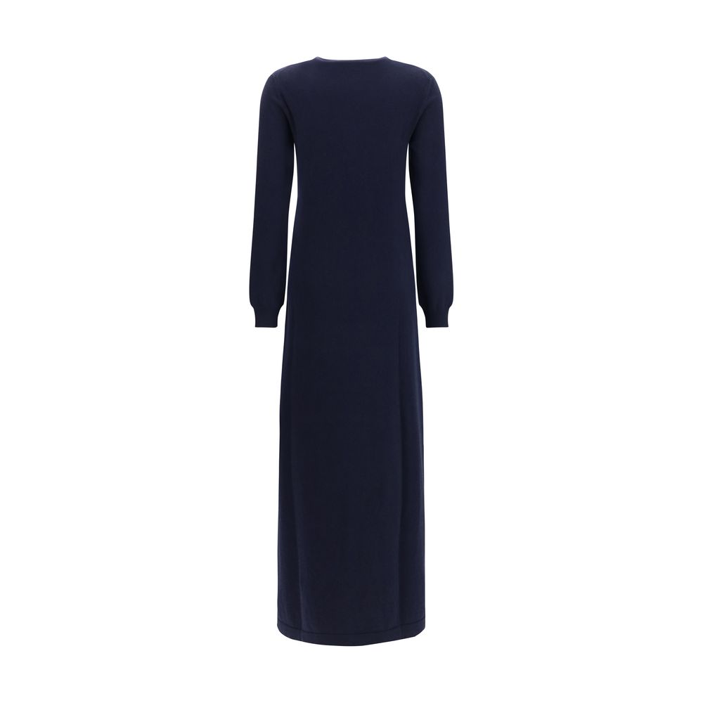 Malo Blue Cashmere Casual Dress
