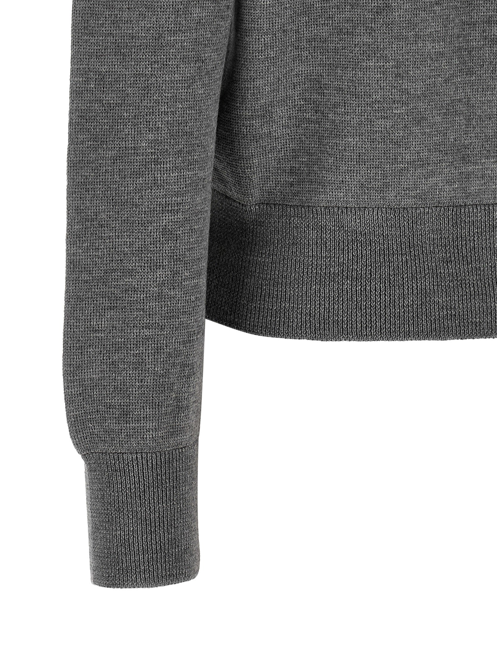 Ami Paris Gray Wool Cardigan