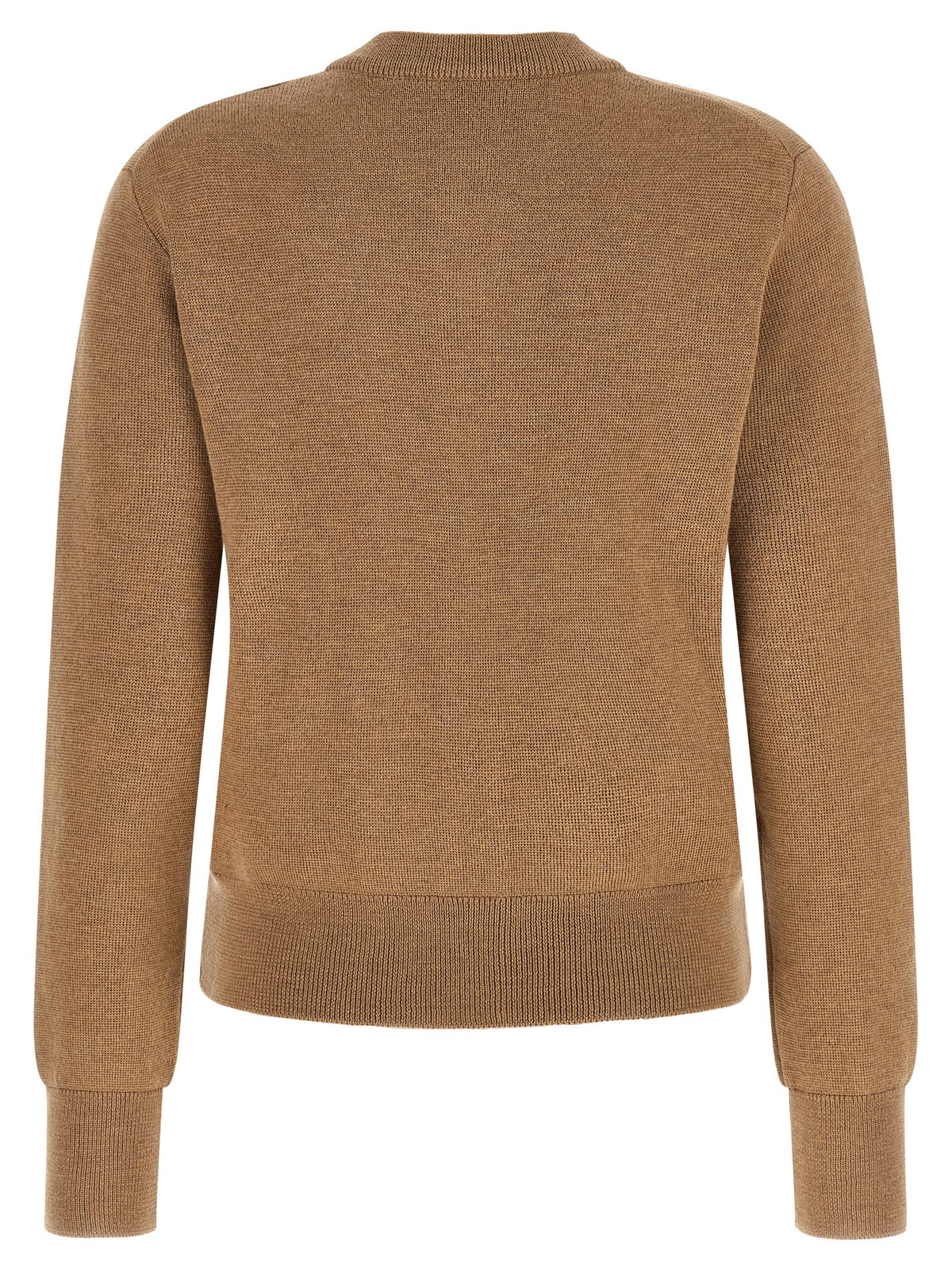 Ami Paris Beige Wool Cardigan