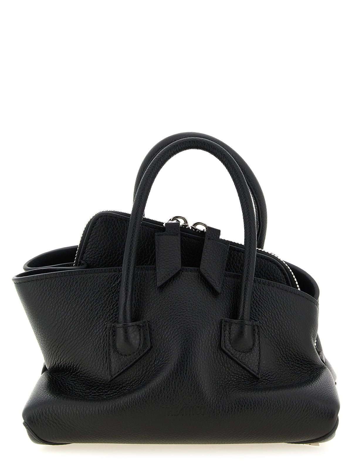 The Attico Black Bovine Leather Handbag